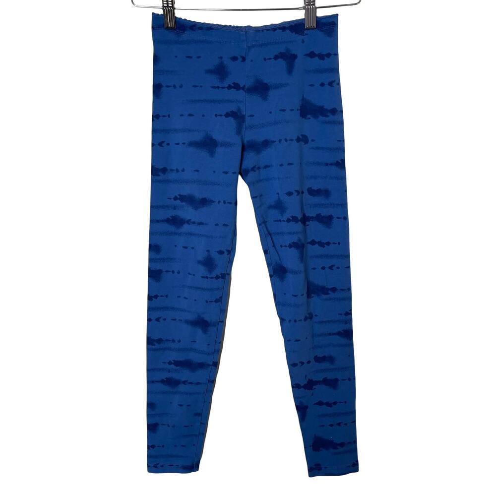 Tea collection Girl Blue cotton leggings sz 12